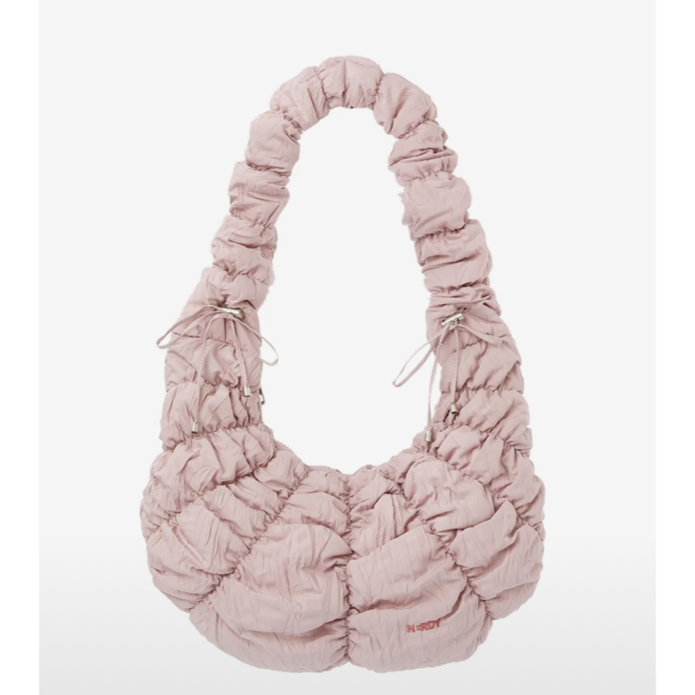 NERDYノルディ★Pleated Ribbon 2 Way Hobobag★ホーボーバッグ NERDY☆Pleated Ribbon Two-Way Hobo Bag (NERDY/ショルダー