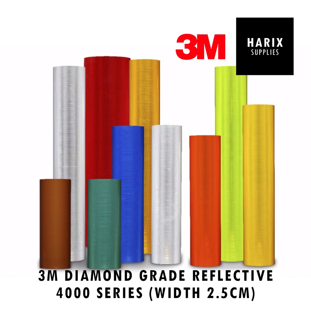 3M Diamond Grade Reflective Sheeting Series 4000 Width 2.5cm Superior ...
