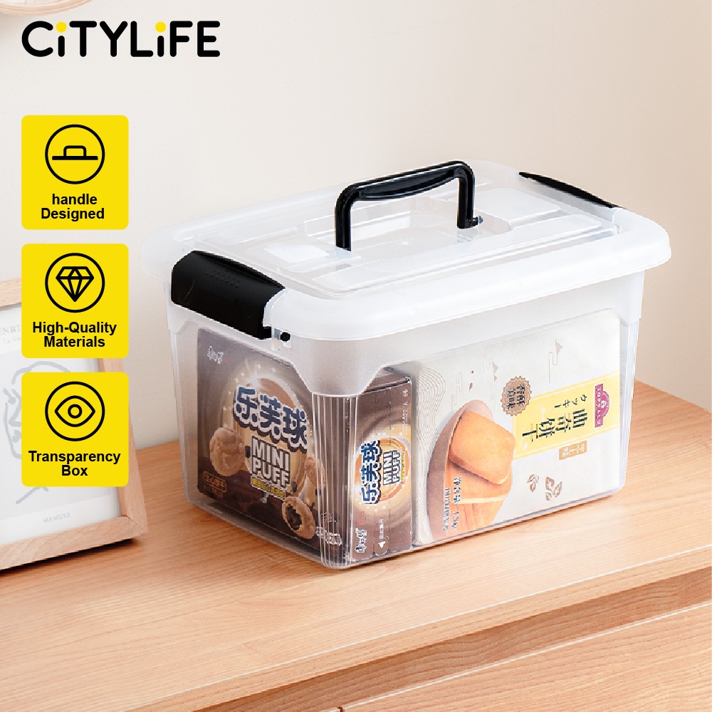 Citylife 5L/8L Handheld Medicine Stackable Storage Container Box First ...