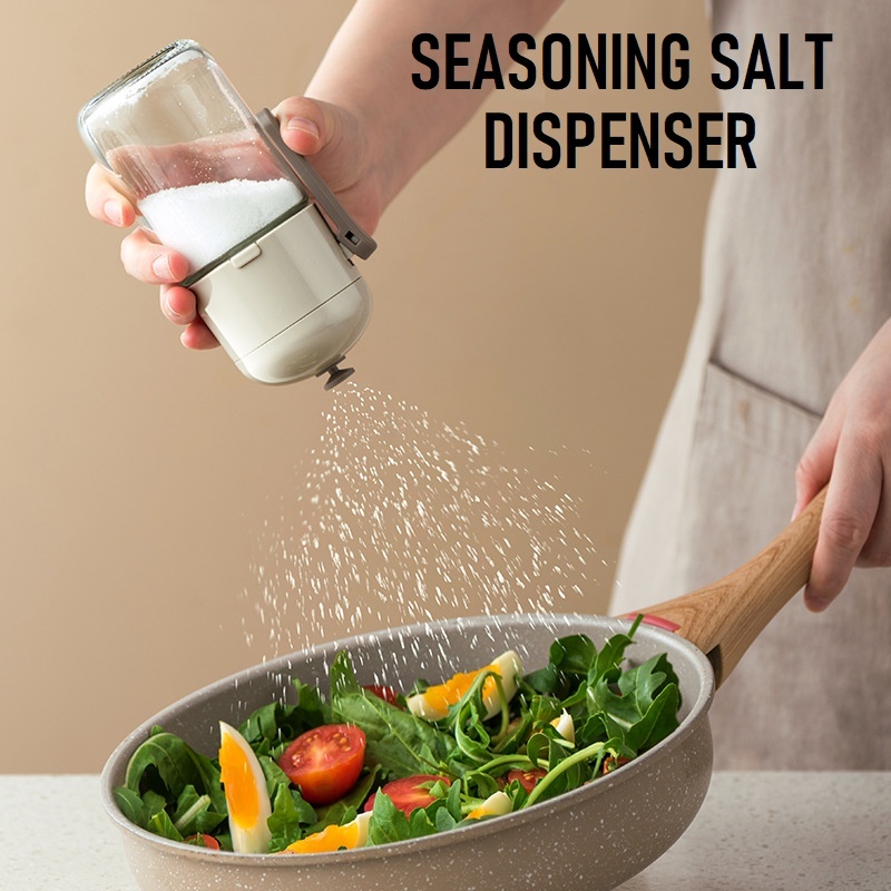 Quantitative Seasoning Salt Dispenser Pepper Sugar Spice Glass Bottle ...