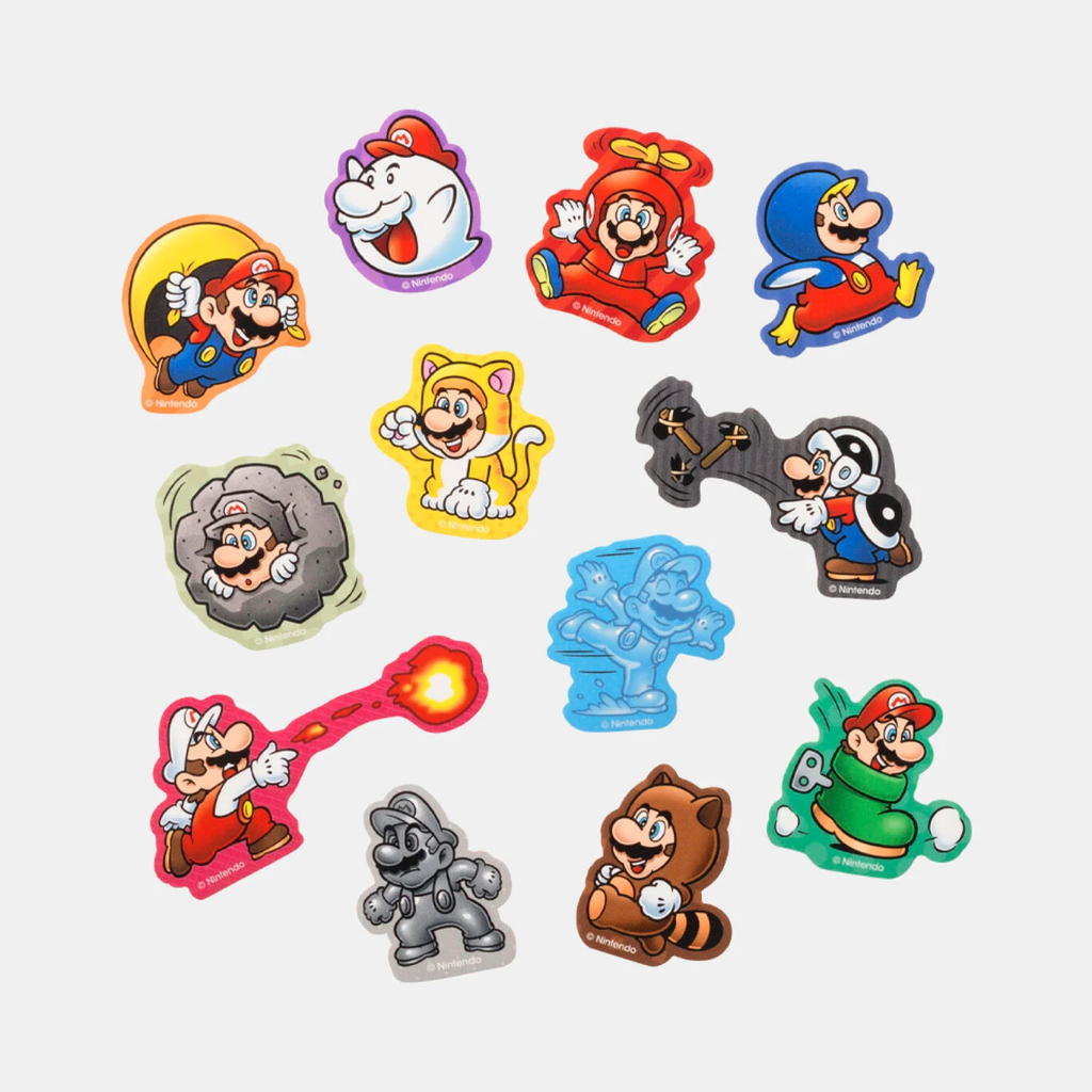 Nintendo Super Mario Power-Up Mario Flake Sticker: Japan Exclusive ...