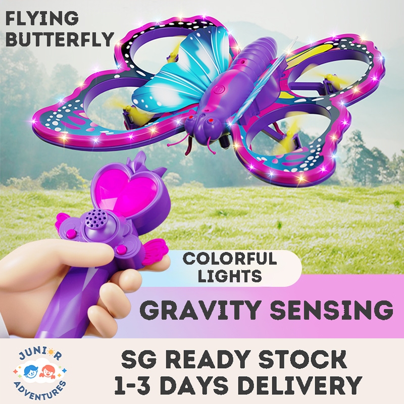 Kids Remote Control Toy Drone Butterfly Toy Remote Control Quad Copter ...