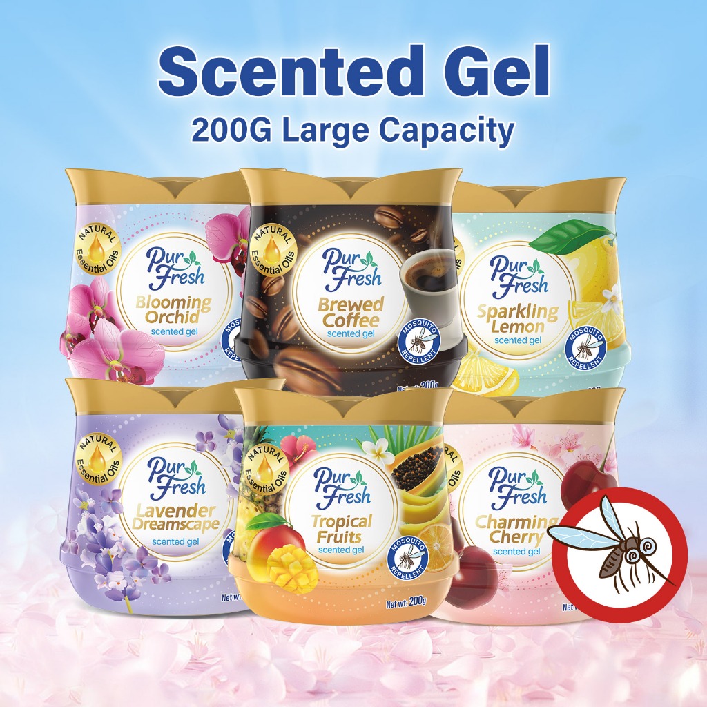 Purfresh 200g Mosquito Repellent Scented Gel | Long-Lasting Freshness ...