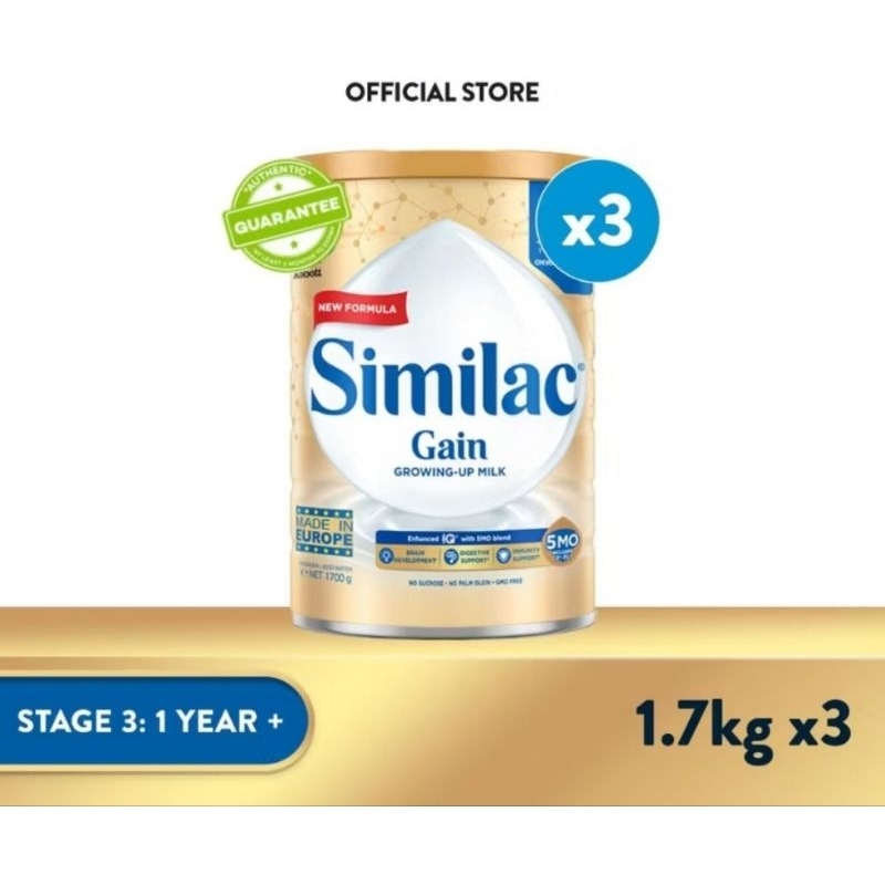 (Bundle of 3) Similac Stage 3 1.7kg (Singapore Source) | Shopee Singapore