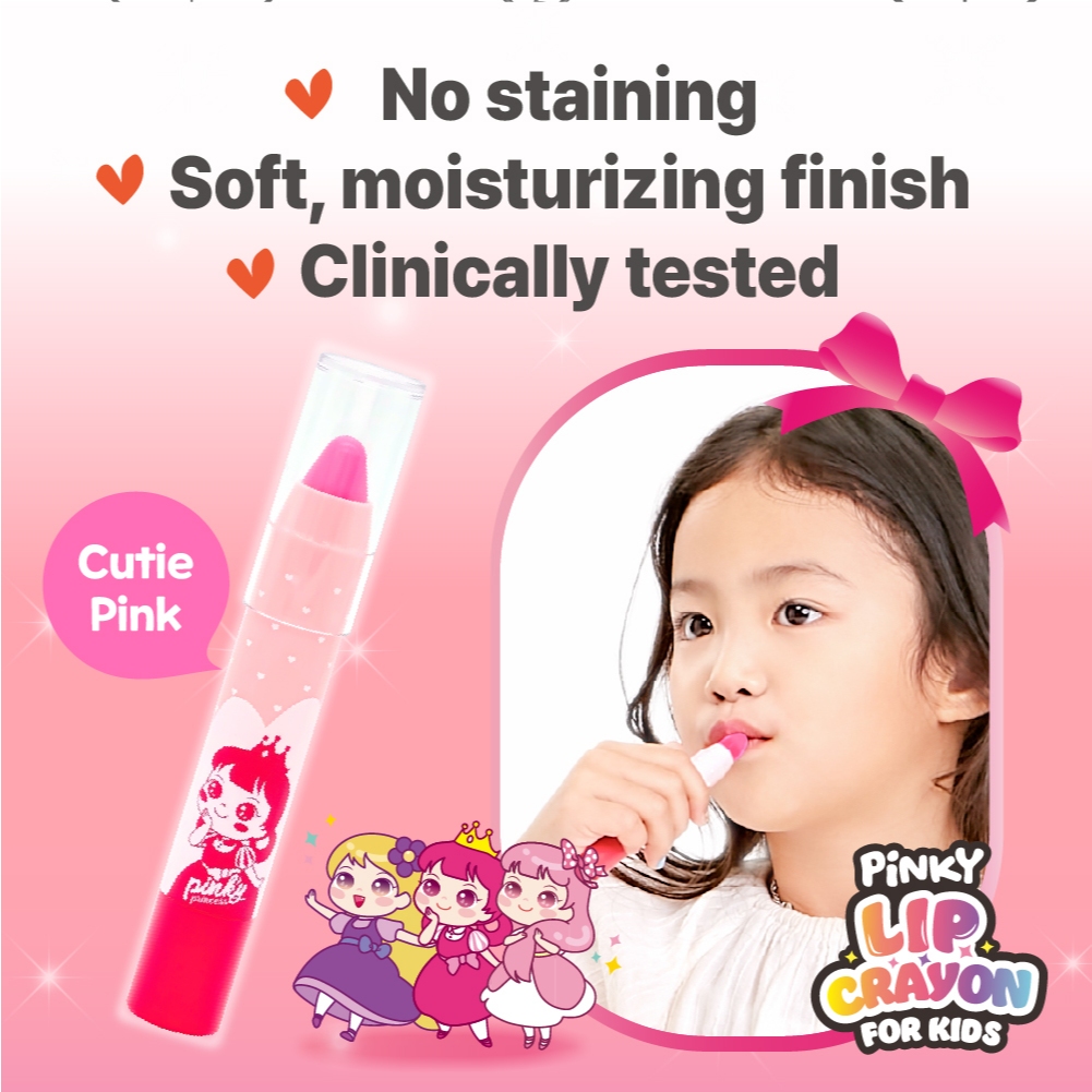 GIFT] I'm Pinky Kids Makeup Lipstick Nail Polish Set Girls