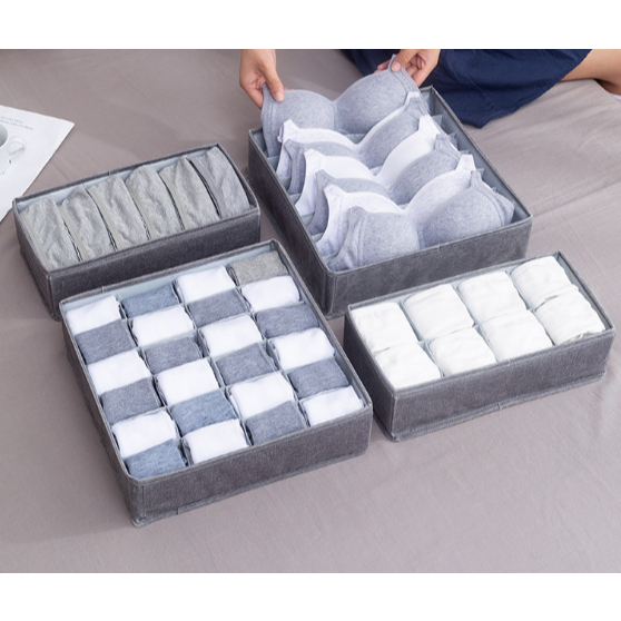 Underwear organizer storage box socks container New 6/7/8/24 gird ...
