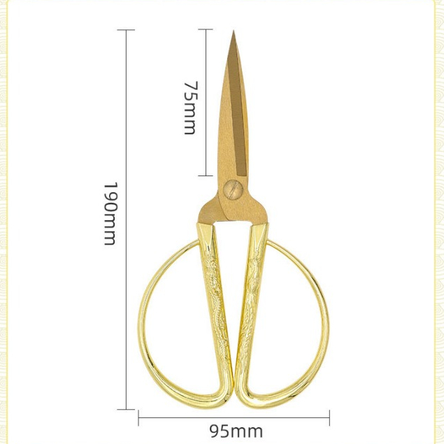 【SG】Golden Scissors Stainless Steel Scissors Opening Ribbon Cutting ...