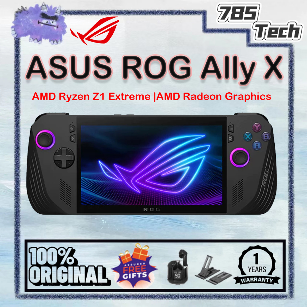 (SG Stock) Asus ROG Ally X Ryzen Z1 Extreme Gaming Handheld AMD Radeon ...