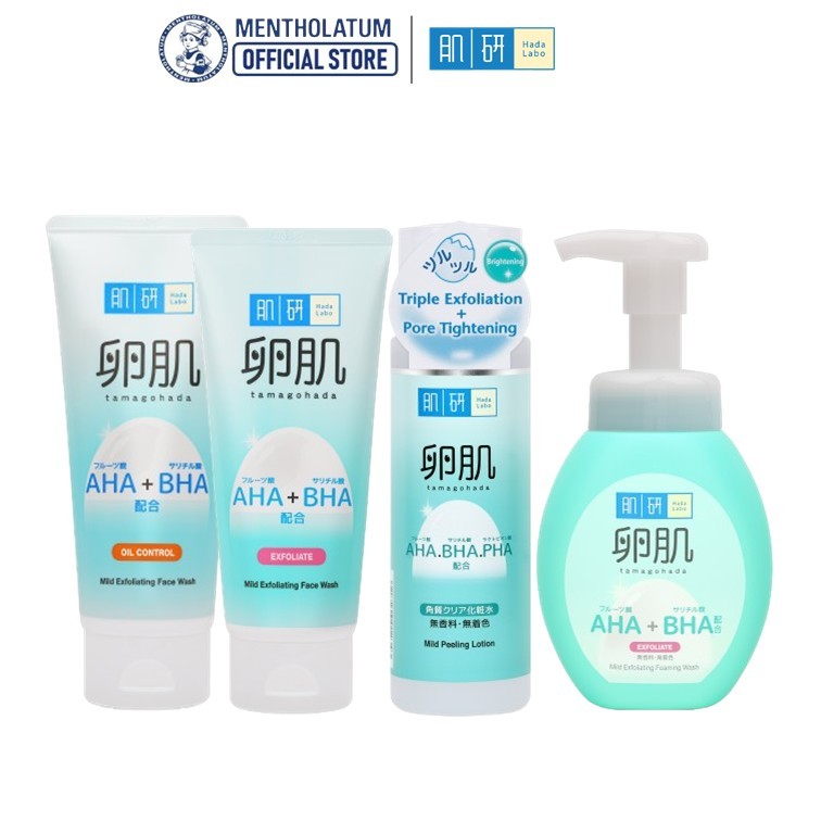 Hada Labo AHA BHA Face Wash & Lotion | Shopee Singapore