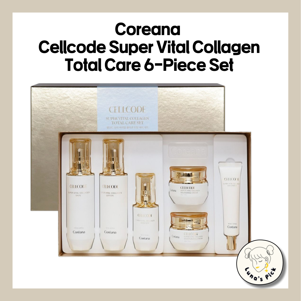 Coreana Cellcode Super Vital Collagen Total Care 6-Piece Set - Anti ...