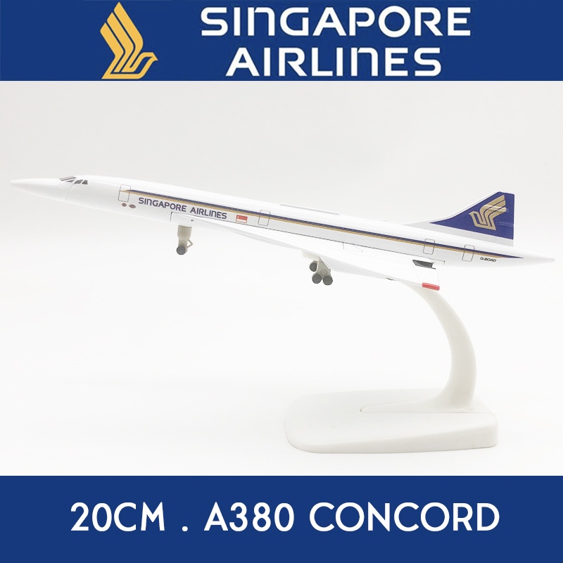 🌟 SG LOCAL STOCK 🌟 Concord Singapore Airlines Metal Diecast Aircraft ...