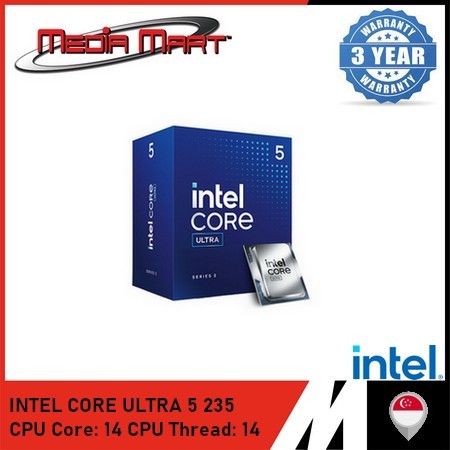 INTEL CORE ULTRA 5 225F/235/245K/KF 7 265F/K/KF 9 285/285K DESKTOP ...