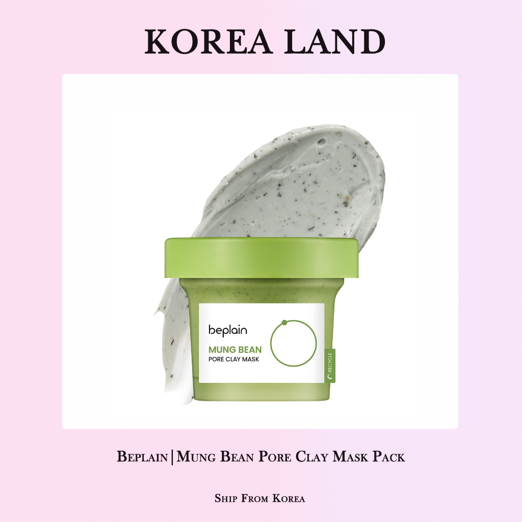 Beplain | Mung Bean Pore Clay Mask Pack (120ml) | Shopee Singapore