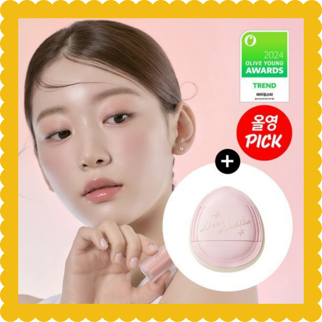 (+Puff 1P) [DEAR DAHLIA] Petal Drop Liquid Blush 4g | Shopee Singapore