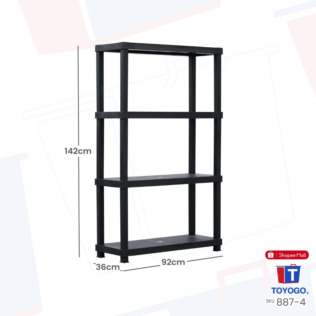TOYOGO Multi-Purpose Shelving Rack – Sturdy & Easy to Assemble (887 ...