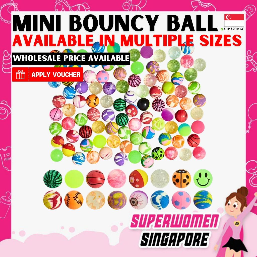 Mini Rubber Bouncing Ball Toy | Mini Ball Fun Party Toys & Gifts for ...