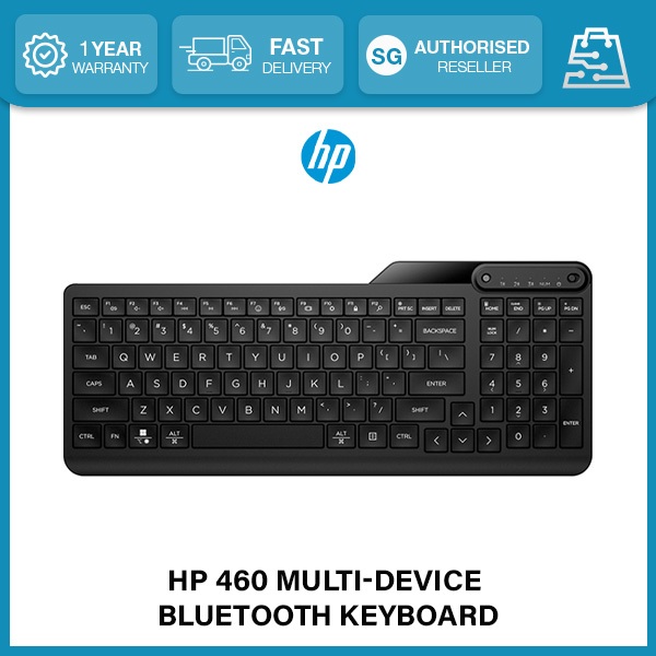 HP 460 Multi-Device Bluetooth Keyboard | Shopee Singapore