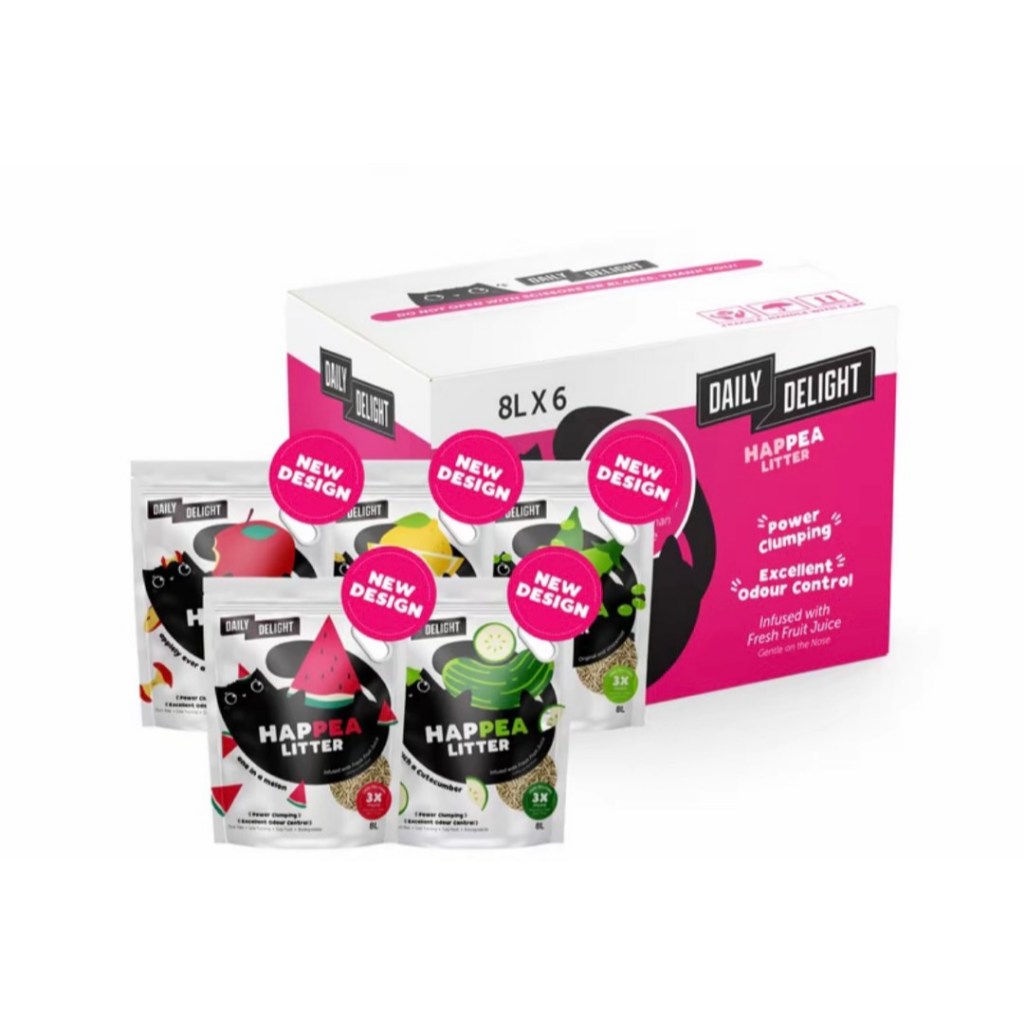 ** Free Shipping** Daily Delight HAPPEA Cat Litter 8L | New packaging ...