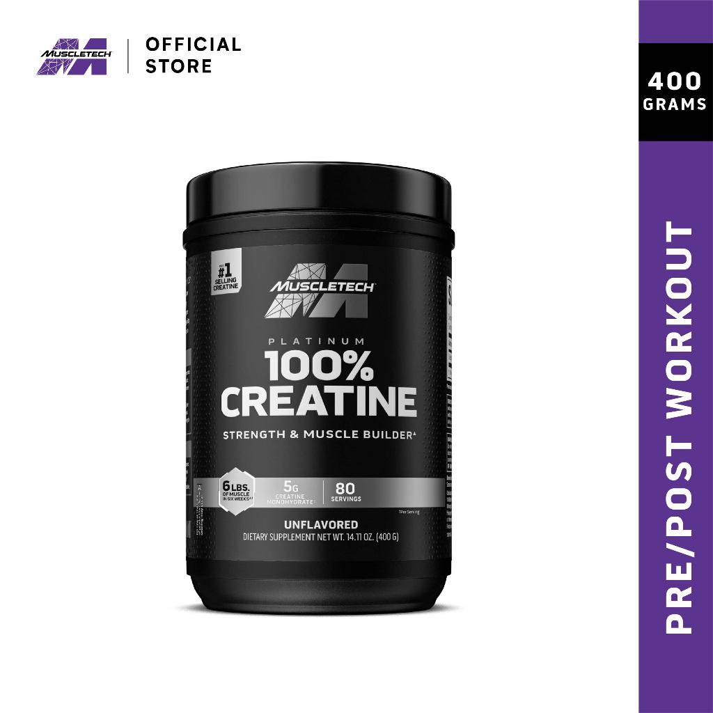 MuscleTech Platinum 100% Creatine (400g - 80 Servings) | Shopee Singapore
