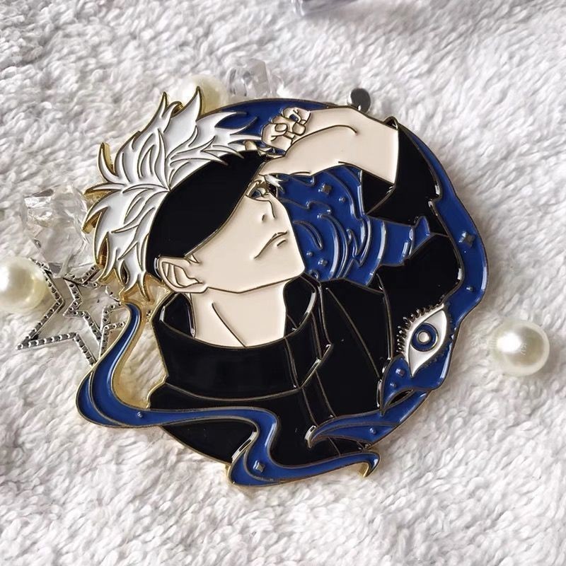 Jujutsu Kaisen Enamel Pins Brooches Gojo Satoru Gift Anime | Shopee ...