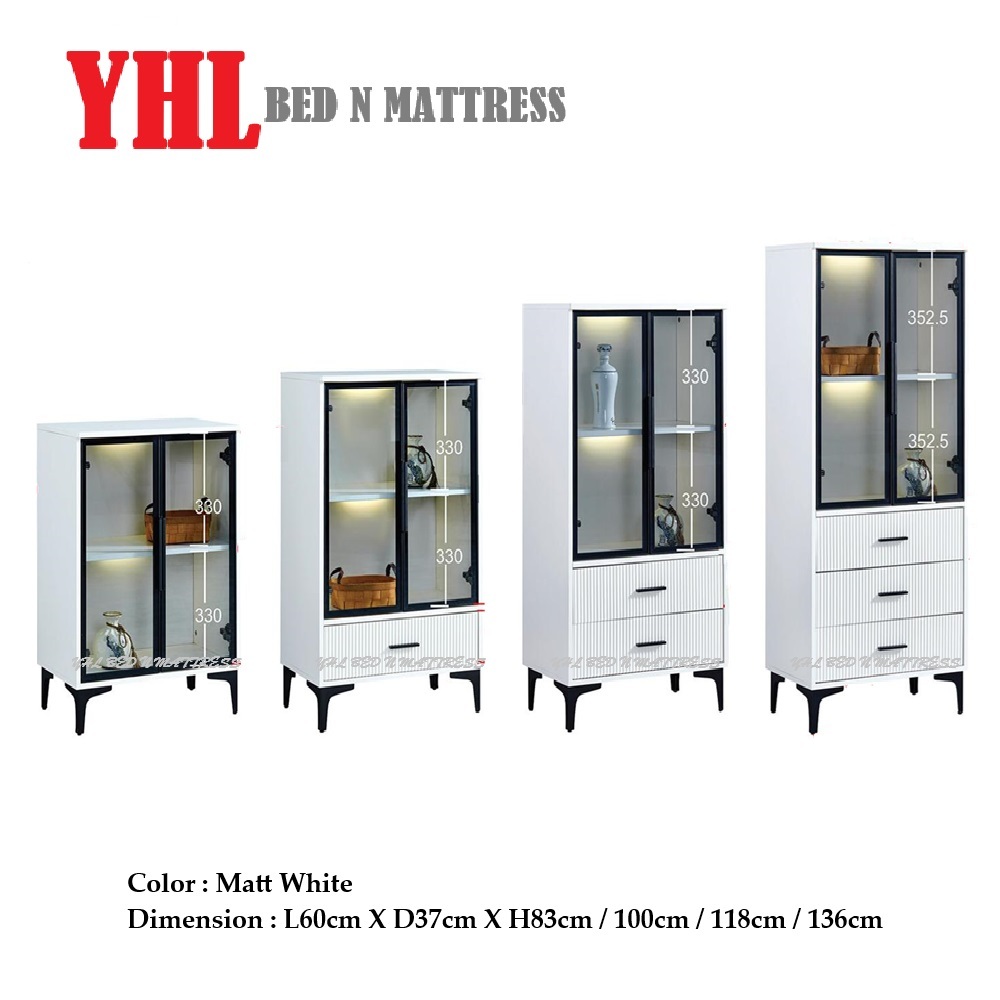 YHL JM Display Cabinet With Choice Of 4 Sizes | Shopee Singapore