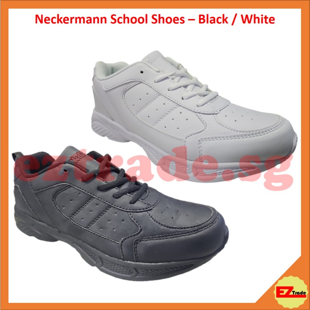 Neckermann Shoe Laces Children School Shoes - Black / White - 9141 ...