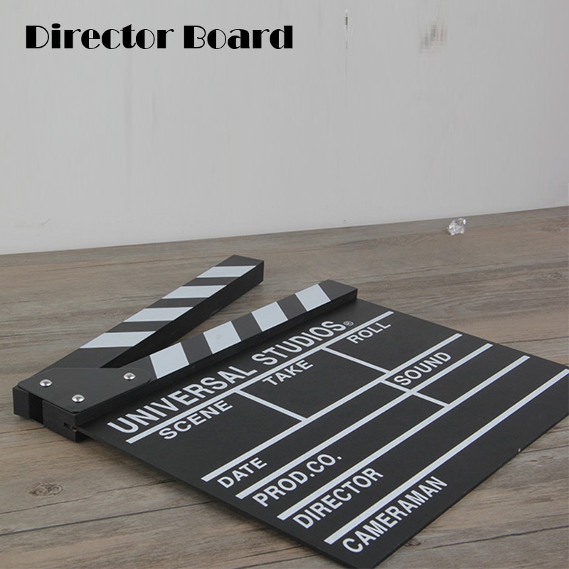Professional Black Color TV Film Movie Acrylic Clapperboard Director ...