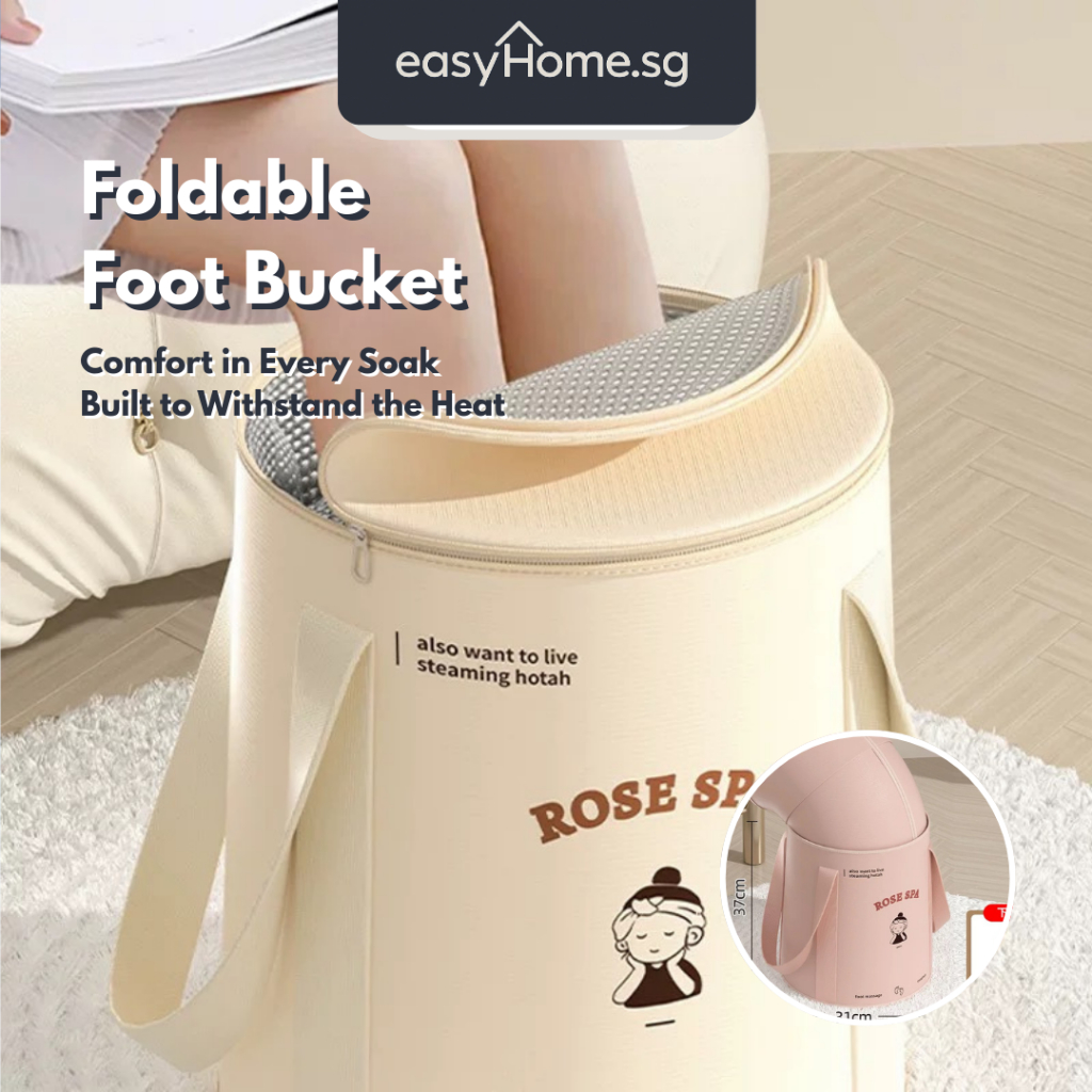 Easyhome.sg Foldable Foot Bucket Portable Basin Foot Bath Pail ...