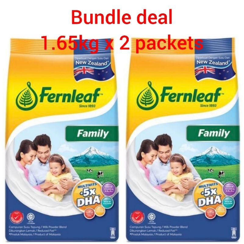 (Exp Aug2026) Fernleaf Family (Bundle deal 1.65kg x 2) + Quakers Oats ...