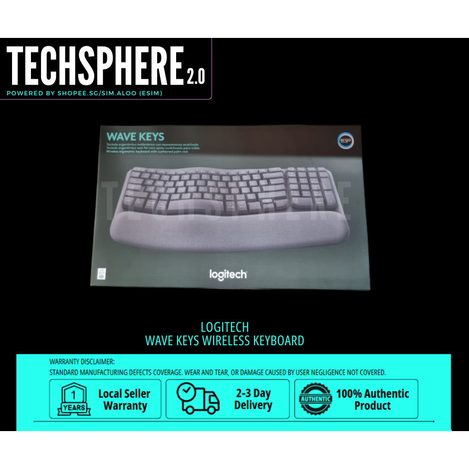 (LOWEST PRICE) Logitech WAVE Keys Wireless Keyboard | Shopee Singapore