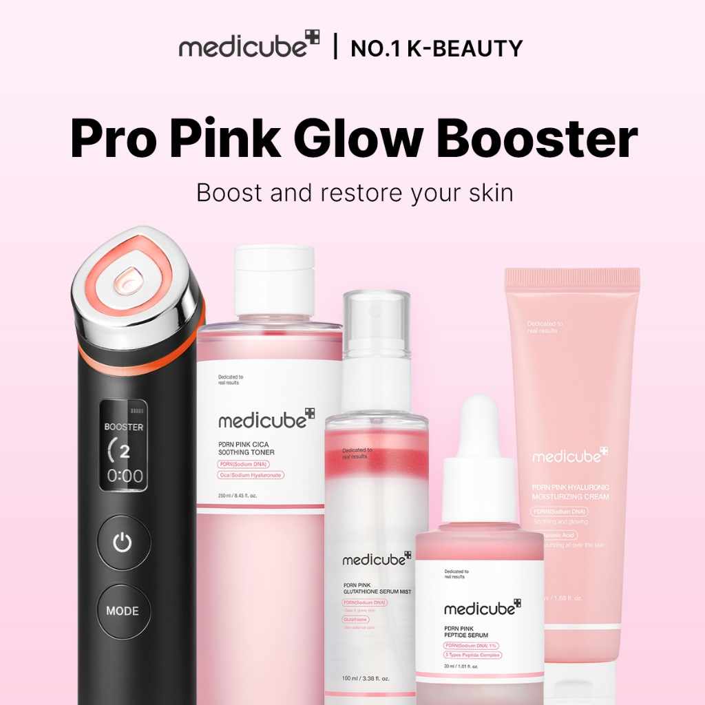 [medicube official] Pro Pink Glow Booster Set Booster Pro + Salmon