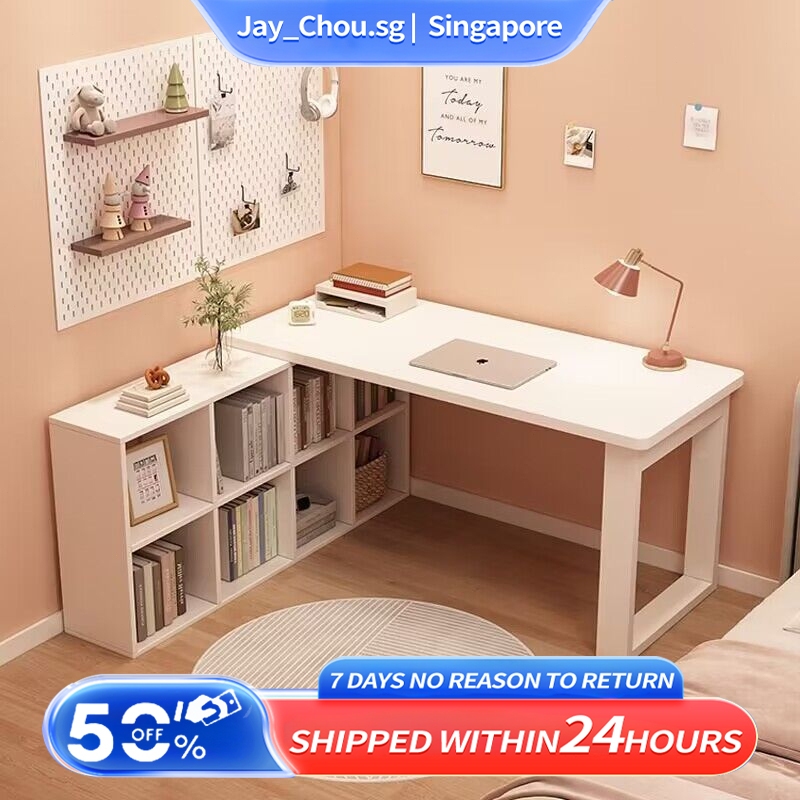 「Upgraded」Study Desk/Study Table With Shelves/Study Table/Desk | Shopee ...