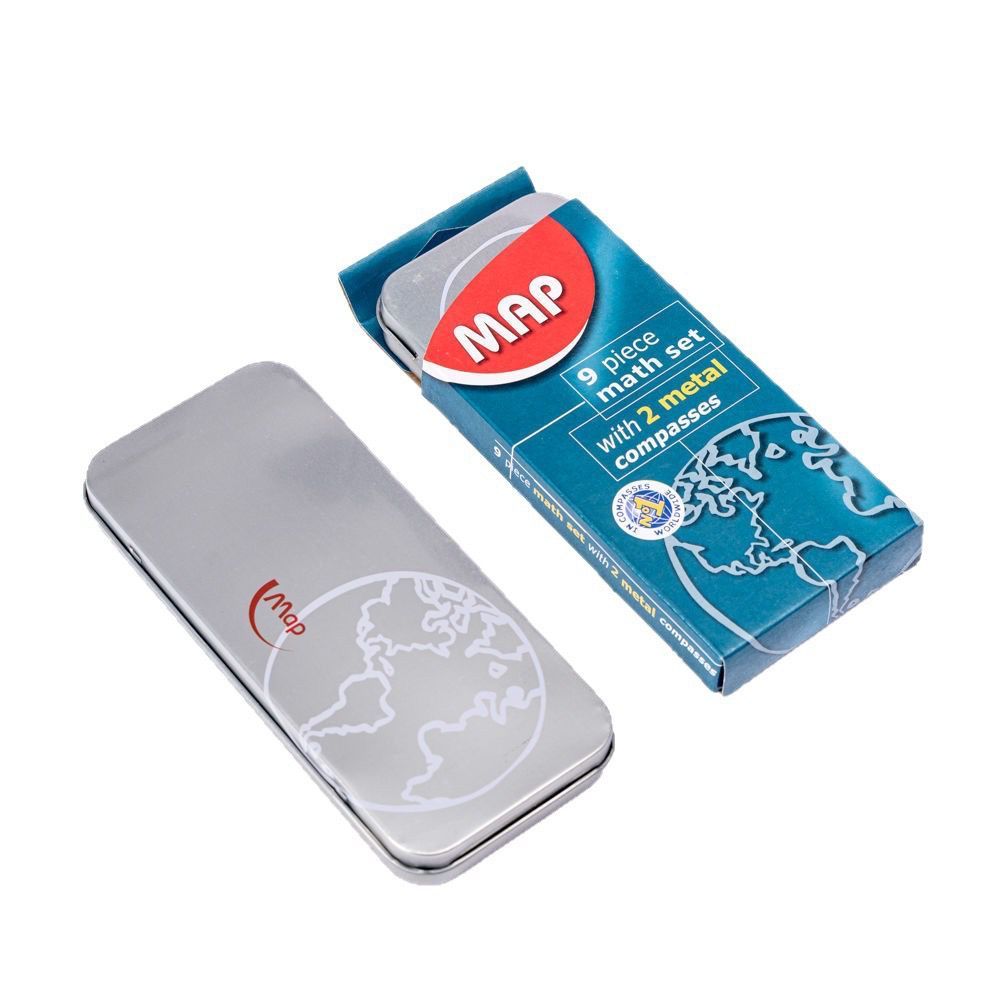 MAP Mathematical Instruments Math Set Geometric Set 9 Piece | Shopee ...
