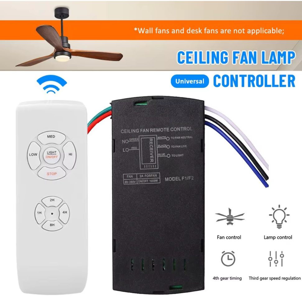 Adjusted Wind Speed Remote Controller Kit Smart Universal Transmitter ...