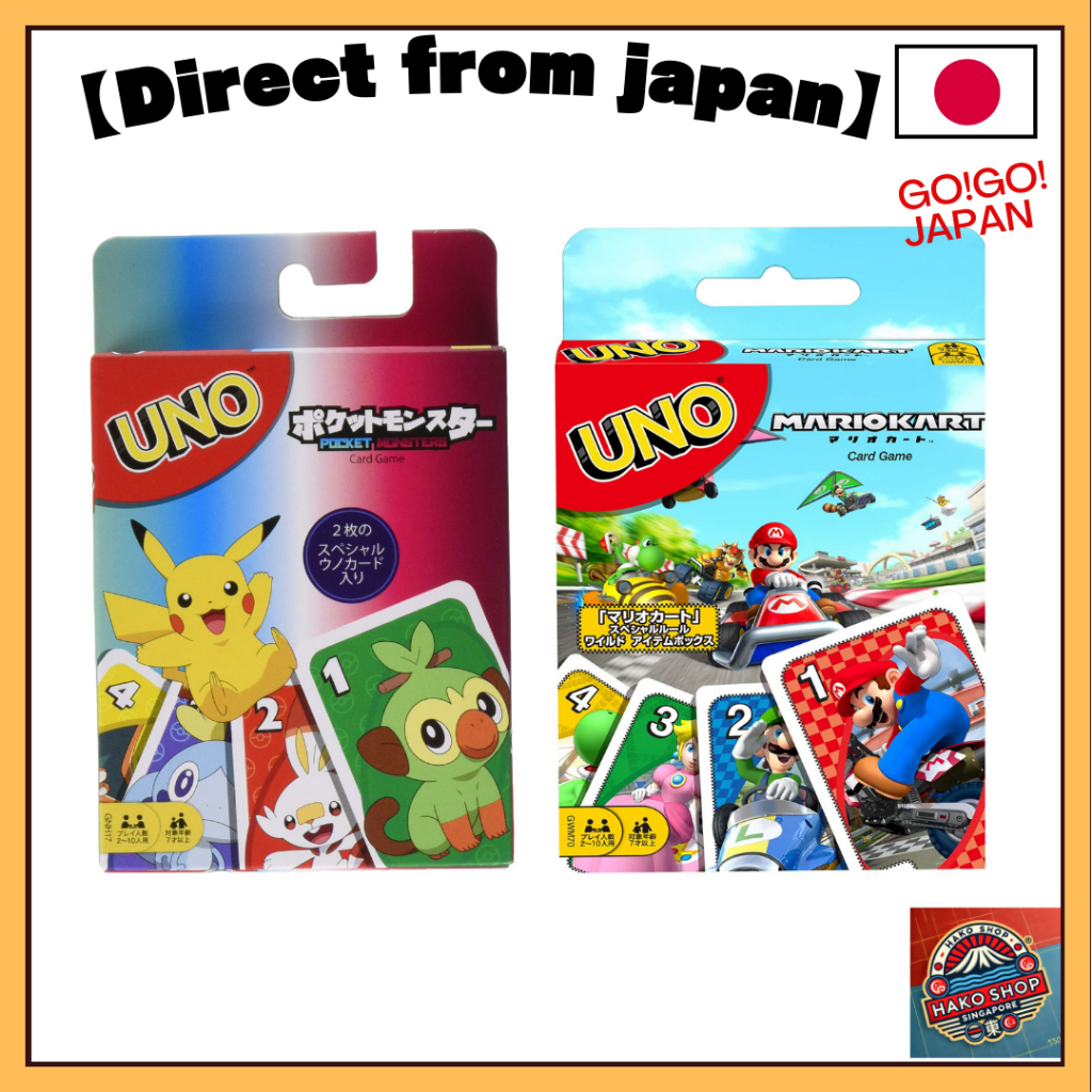 Mattel Games UNO Pokmon & UNO Mario Kart Card Games | Party Game for 2-10  Players | Ages 7+ | Shopee Singapore