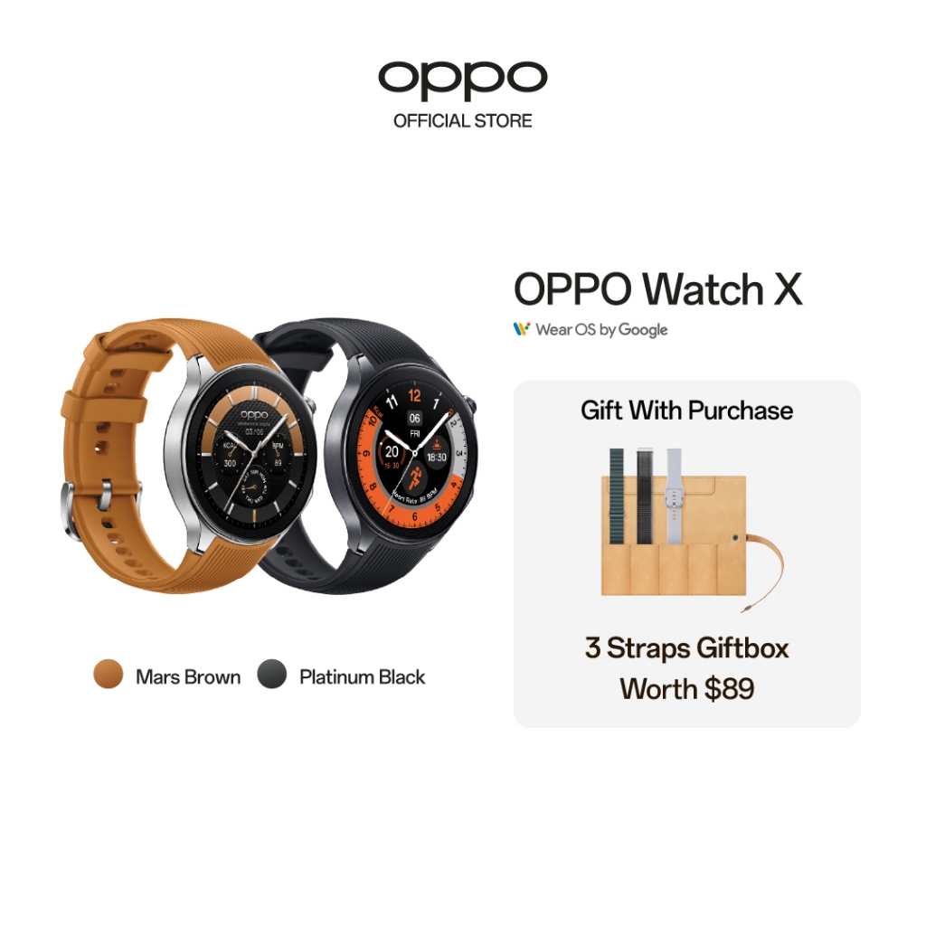 OPPO Watch X Up to 100 Hours in Smart Mode Precision Dual Frequency GPS 1 1 Year Extended Warranty