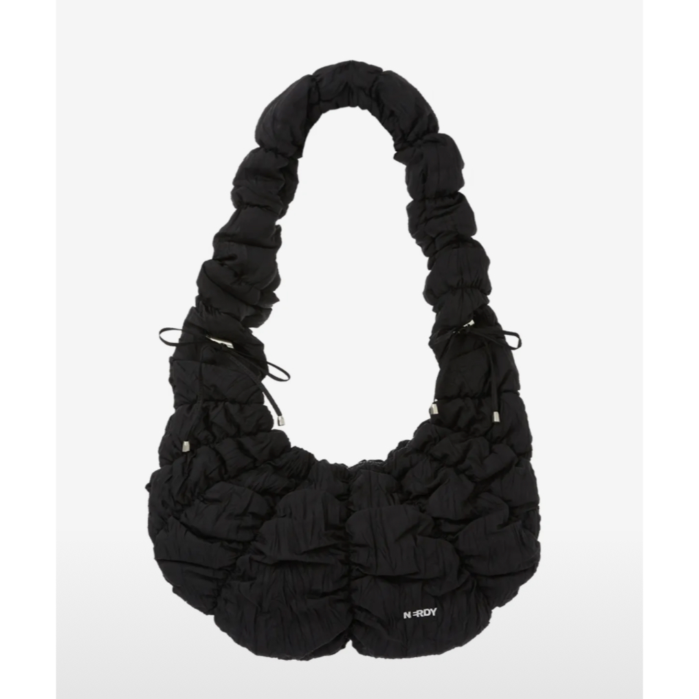 NERDY★Pleated Ribbon Two-Way Hobo Bag MUSINSA | NERDY Pleated Ribbon Two Way Hobo Bag Pink
