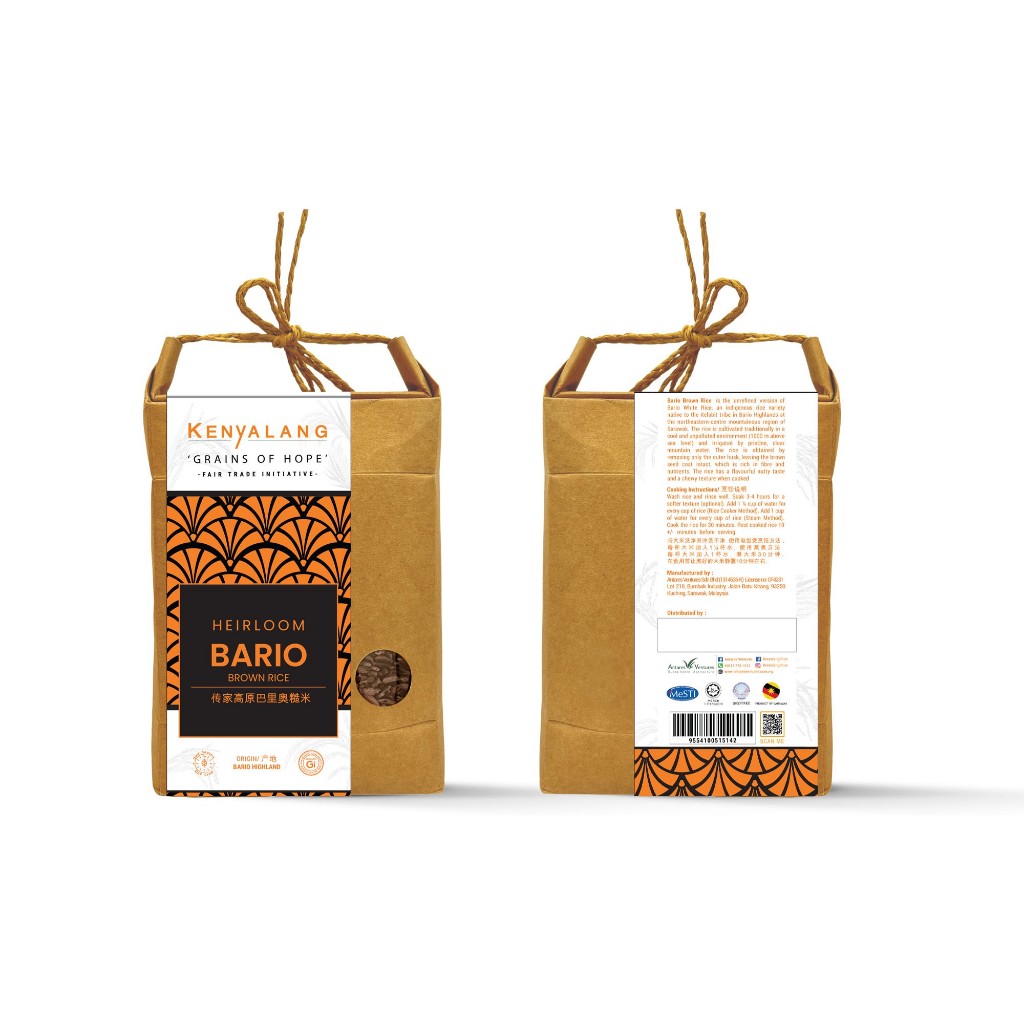 Kenyalang Heirloom - BARIO Brown Rice 500 grams | Shopee Singapore
