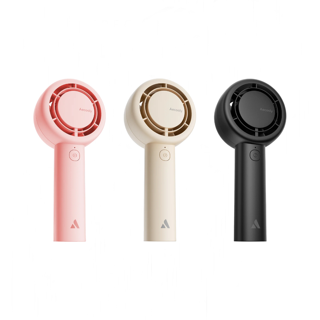 Aecooly Mini Portable Handheld CloudFlow Fan - Dual Air Channels , 24H ...