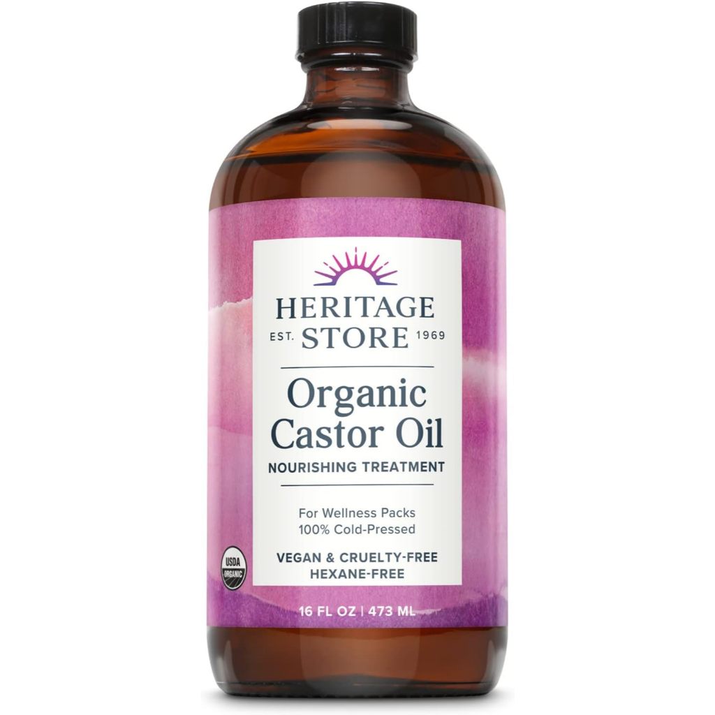 Heritage Store, Castor Oil, Cold-Pressed, Hexane-Free, 237ml | Shopee ...