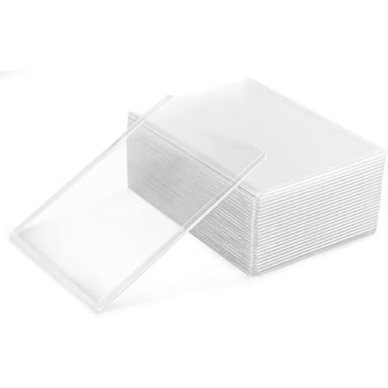 PATPAT 25pcs PVC Trading Card Case for Game Card Clear 3
