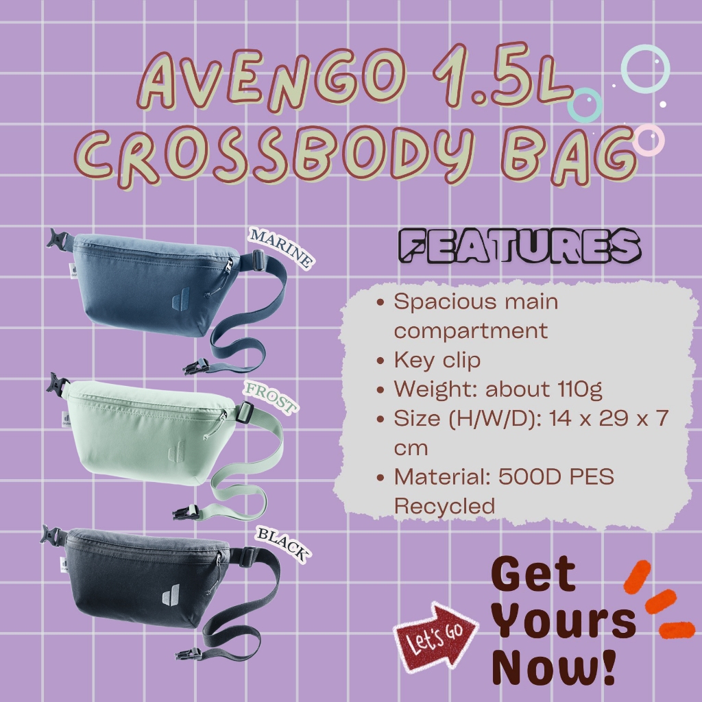 Deuter Avengo Crossbody Bag Shopee Singapore