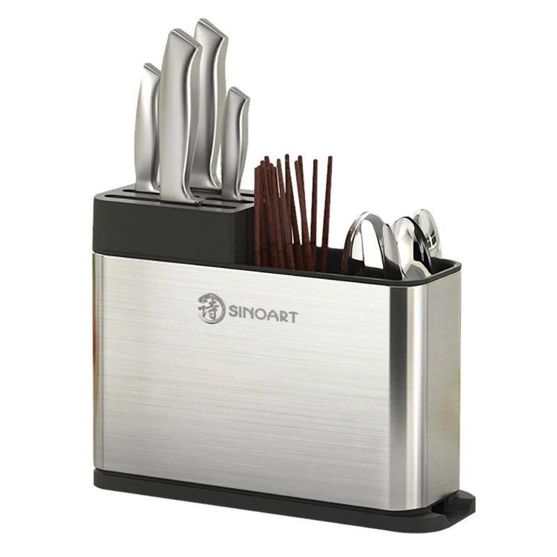 High Quality 2in1 Stainless Steel Knife Cutlery Holder Kitchen Utensils ...