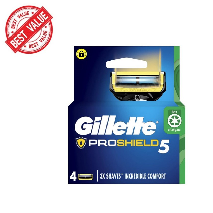 Gillette Fusion ProShield Razor Cartridges Refill, (4s) | Shopee Singapore