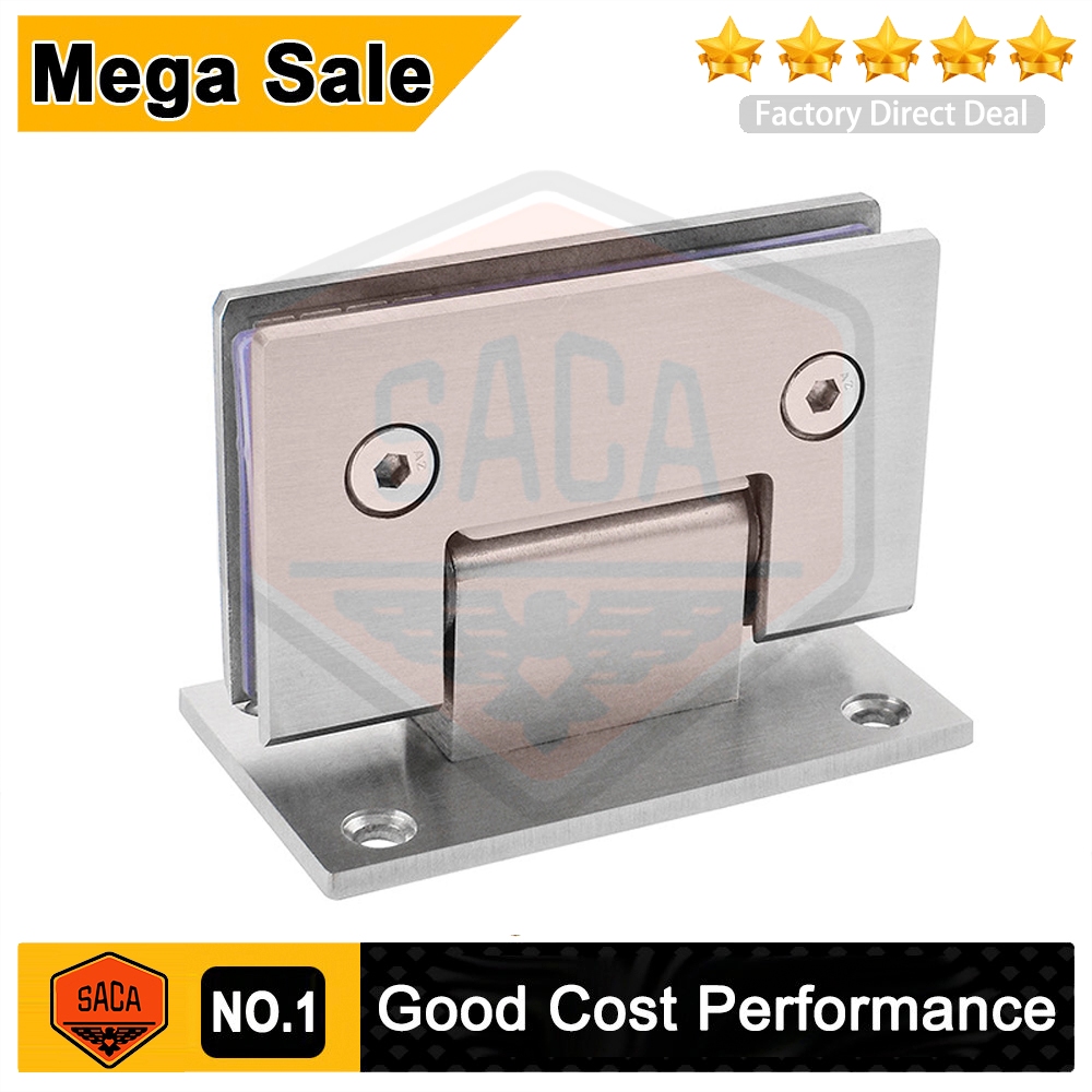 Shower Hinge Wall Glass Bathroom Clip Pintu Kaca engsel clip 浴室夹 ...