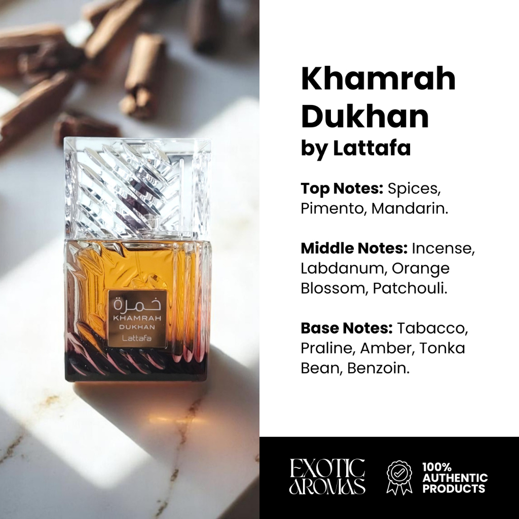 Khamrah Qahwa/Khamrah Dukhan/Khamrah EDP 100ML by Lattafa | Shopee