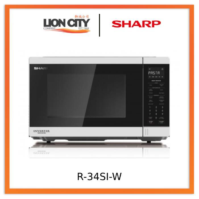 Sharp R-34SI-W 34L Basic Inverter Microwave Oven | Shopee Singapore