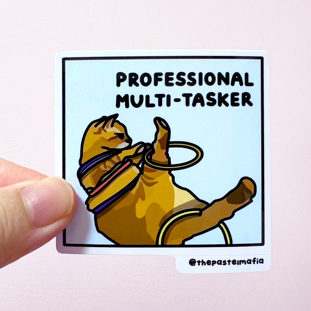 (SG) Corporate Humor Cat Meme Sticker 