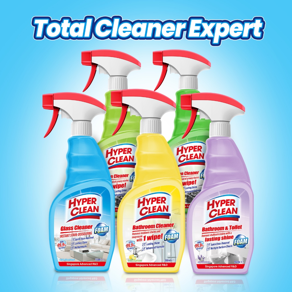 HYPERCLEAN 550ml Toilet & Multi-Surface Cleaner | Kills 99.9% of ...