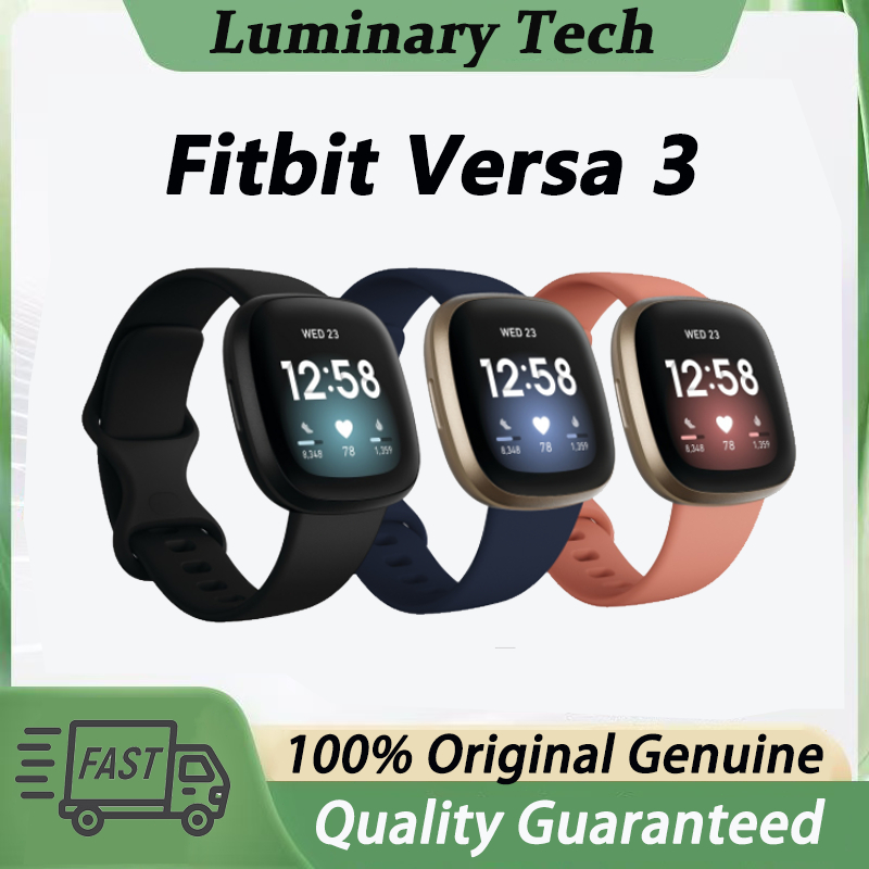 Fitbit Versa 3 Health & Fitness Smartwatch with GPS,24/7 Heart Rate ...